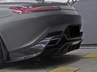 Diffuseur arrière en fibre de carbone de style PK de haute qualité, lèvre de pare-chocs arrière, adapté au kit carrosserie de mise à niveau Mercedes Benz AMG GT GTS