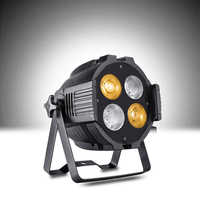 Projecteur PAR LED COB 2-en-1 200W (4x50W) blanc chaud et blanc froid, en aluminium, pour scène, studio, DMX, idéal pour discothèques et mariages