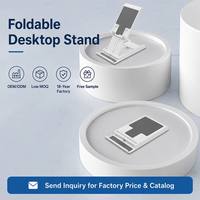 Support de téléphone pliable mini 90g ABS réglable sur 6 niveaux, support de tablette de bureau universel 4-12,9 pouces pour bureau, cadeau d'affaires, OEM en gros