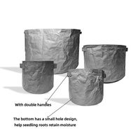 Pots de plantes en PE sur mesure de 7 à 10 gallons avec poignées, matériau durable, grand pot de jardinage intérieur/extérieur pour arbres et légumes