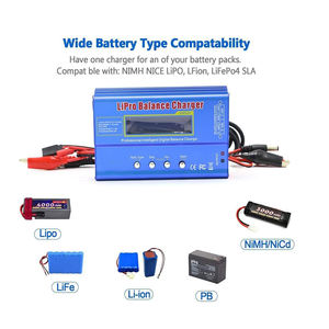 เครื่องชาร์จแบตเตอรี่ Lipo B6 80W & เครื่องกำจัด6A/5A พร้อมอะแดปเตอร์ AC 12V สำหรับ RC - Product Image 2