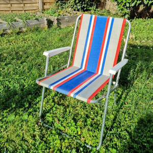 <span class=keywords><strong>เก้าอี้</strong></span>สนามปิกนิกโลหะพับได้แบบพกพาทนทานทำจากผ้าใบเหล็กสำหรับสวนและฤดูใบไม้ผลิ - Product Image 1