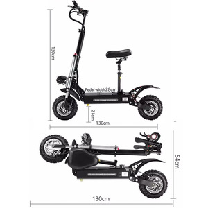 Electric Scooter 11 Inch 60V 5400W Dual Motor Foldable Off Road With LED Lighting Unisex - Product Image 5