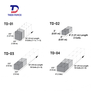 Barrière défensive en gabions soudés anti-corrosion à bas prix, mur anti-explosion <span class=keywords><strong>Hesco</strong></span> Bastion, installation facile, mur de sable anti-explosion - Product Image 5