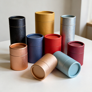 Tubo in Carta Kraft di Lusso per Confezioni Regalo, Personalizzabile, Riciclabile, per Tè Verde e Chicchi di Caffè - Product Image 1