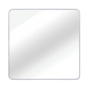 Silver Metal Framed <b>Square</b> Wall <b>Mirror</b> 30 In X 30 In For Bathroom - Product Image 5