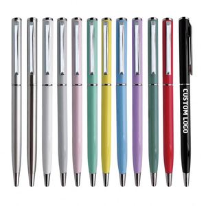 Factory Supply Hotel-Style Twist Metal Ballpoint Can Customized Logo 1.0Mm Writing Width for Promotion <b>Gift</b> <b>Pen</b> - Product Image 1