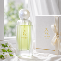 Flacons de parfum de haute qualité avec logo personnalisé, 100 ml, flacons de parfum en verre vides avec boîte d'emballage et couvercle personnalisé