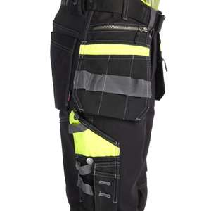 BLAKLADER - 179413709933D88 Hi-Vis <b>trousers</b> with stretch <b>Black</b>/Yellow - EAN 7330509767511 HI-VIS <b>WORKWEAR</b> - Product Image 4