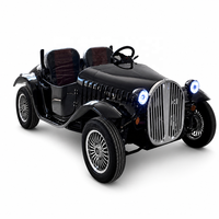 Voiturette de golf vintage 2026, 4 temps, style rétro classique, 2 places, intérieur/extérieur, pour attraction de parc touristique international, avec certification CE