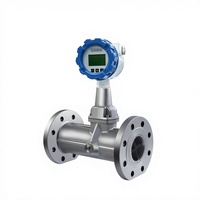 Medidor de Flujo Axial de Vórtice de Acero Inoxidable de Alta Precisión, 1.5% de Precisión, 2.5-3600m3/h, Amplio Rango, Dispositivo de Sensor de Flujo Digital Compacto