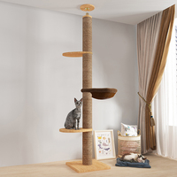 Nouvelle structure d'escalade pour chat au plafond, capsule spatiale, plateforme de saut, arbre à chat, mobilier d'appartement, colonne à gratter, maison pour chat