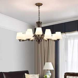 Nieuwe Chinese Stijl Licht Luxe Villa Amerikaanse Moderne Mode Eetkamer Trap Project Led Plafondlamp Kroonluchter - Product Image 5