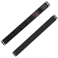 Multiprise robuste IEC PDU 16A 32A avec 12/13 prises IEC C19, protection contre les surtensions pour équipement informatique haute puissance