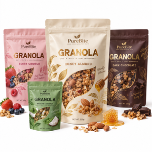 Individuell Bedruckte Mylar-Beutel für Würziges Rindfleisch-Jerky mit Hoher Barriere, Reißverschluss und Aromaschutz, Snack-Verpackung 6oz 8oz Standbeutel - Product Image 1