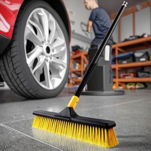 Brosse de nettoyage commerciale extérieure robuste Maxfree à poils durs en plastique pour terrasses, garages, sols en béton et carrelage - Product Image 6