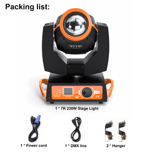 Chuyên Nghiệp 2 cái 230 Wát Sharpy 7R di chuyển đầu đèn Đóng gói với flightcase RGBW 24 lăng kính ánh sáng sân khấu - Product Image 6