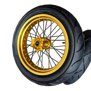 Sur-ron Siêu Bee 17 Inch Supermoto Vành Đường Phố Chuyển Đổi Bánh Xe Lắp Ráp Phía Trước & Phía Sau 17x2.5/17x3.5 Đường Lốp Tình Trạng Mới - Product Image 5