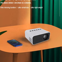 Ihomemix 320*240 pixels jusqu'à 1080p enfants home cinéma écran vidéo téléphone portable lcd led portable mini projecteur T500
