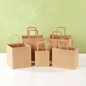 Bolsas de Papel Kraft para Llevar Comida, al por Mayor, de Grado Alimenticio, Reciclables, con Logotipo Personalizado, Impresas en Offset, con Asas de Mano - Product Image 5