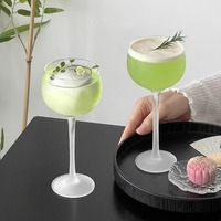 Copas de Vino de Cristal Esmerilado Estilo Mate, Elegantes, para Champán y Cócteles, Venta al Por Mayor