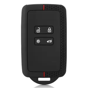 Étui de clé en silicone pour télécommande <span class=keywords><strong>Renault</strong></span> Captur 2020 <span class=keywords><strong>2021</strong></span> Clio 5 Megane ARKANA <span class=keywords><strong>Scenic</strong></span> Kadjar Zoe Espace Dacia Sandero Duster - Product Image 4