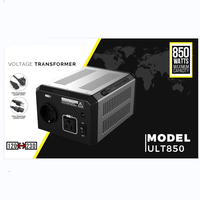 Transformador de Corriente Alterna de 850W, Convertidor de Voltaje 110V/220V, Elevador/Reductor con Bobina Toroidal de Triple Enrollamiento