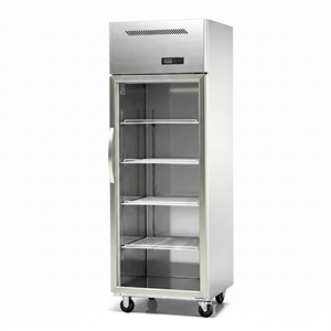 Congélateur vertical commercial efficace 201 304, congélateur vertical pour cuisine commerciale, congélateur vertical pour supermarché, porte en acier inoxydable - Product Image 4