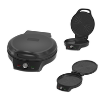 Gril électrique personnalisé de 12 pouces pour la maison poêle à crêpe ronde four à pizza portable machine à pizza automatique avec minuterie