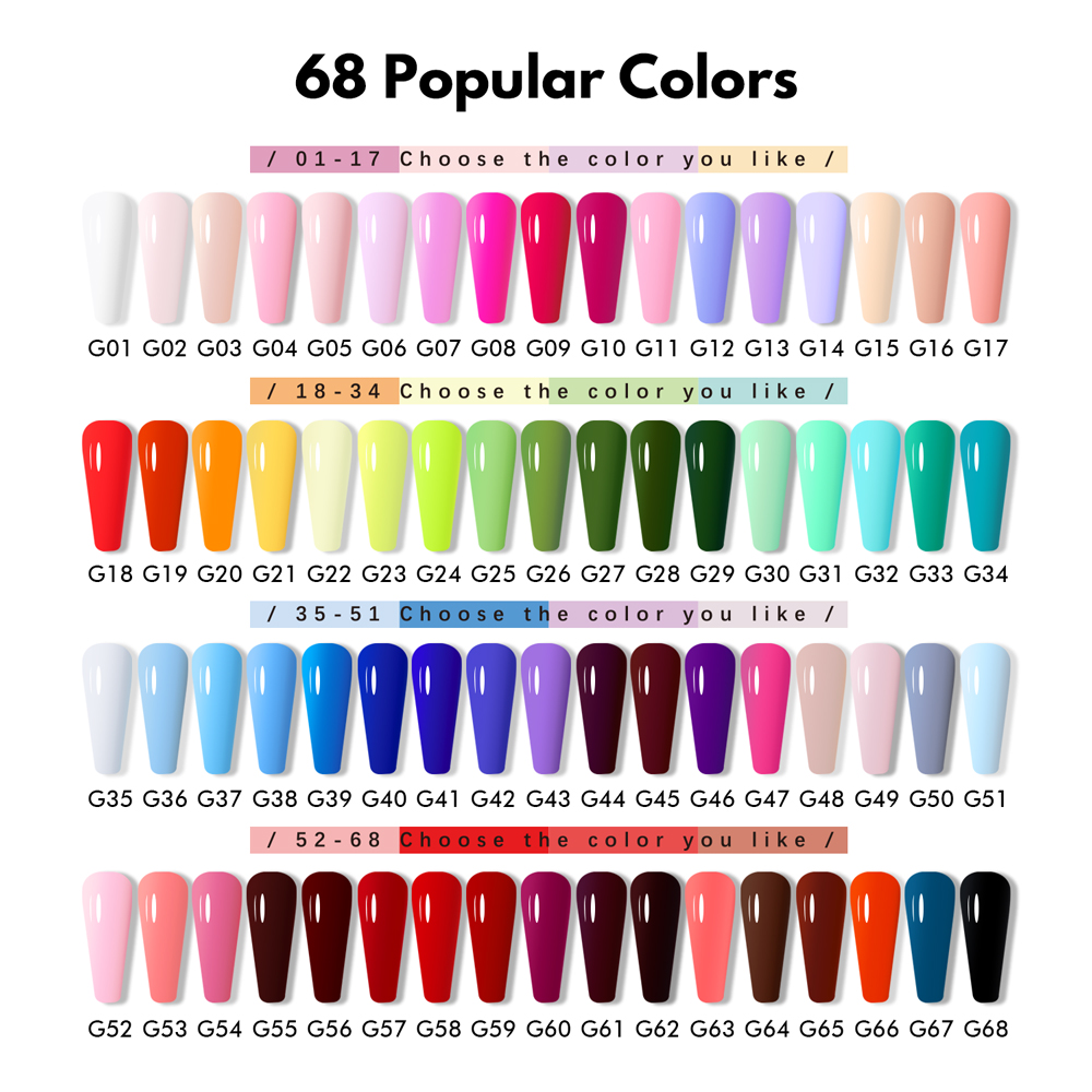HEMA & TPO FREE 68COLORS