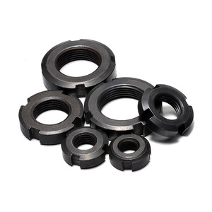Gb812 QS M10-M200 Đen Carbon thép bốn-khe cắm dừng Nut M3 Metric kẽm mạ rãnh khóa Nut lớp 4.8 & 6.8 ô tô - Product Image 5