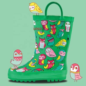 Bottes de pluie en caoutchouc faciles à enfiler pour enfants garçons avec imprimé de personnage de <span class=keywords><strong>robot</strong></span> (tout-petits/petits enfants) - Product Image 6