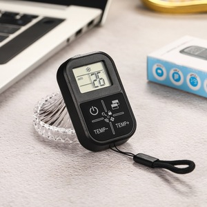 Mini télécommande universelle pour climatiseur domestique KT-05E, compatible avec la plupart des marques de climatiseurs, couleur noir et vert - Product Image 1