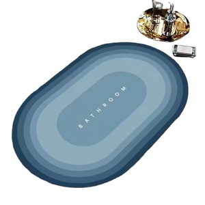 2025 Luxurious Anti-Slip Absorbent Diatom Mud Bath Rug <b>Set</b> Machine Made Eco-Friendly Modern Solid Design NOVISON Customized Size - Product Image 3