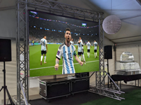 Écran LED géant d'extérieur, étanche, P3.91 P4, location publicitaire pour scène d'événement, mur vidéo LED incurvé 3D immersif
