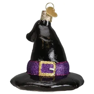 Decoraciones de Halloween <span class=keywords><strong>Sombrero</strong></span> de bruja soplado de vidrio Adornos decoración Ecológico - Product Image 1