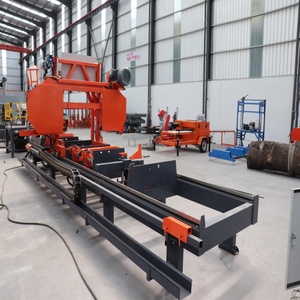 Système hydraulique horizontal HAHS40E, scie à ruban industrielle pour le sciage des bois durs - Product Image 1