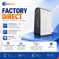 Estación de Trabajo con IA CoreNest Flagship Mini PC XC-AIMAX395MINI Nueva con 128 GB de RAM, 126 TOPS, Radeon 8060S Gaming, Windows 11 Pro, Expansión SSD