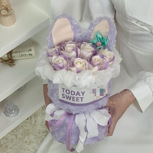 Nuevo Ramo de Jabones para el Día de San Valentín, Empaque Floral Portátil, Suministros Decorativos para Floristería, Regalo de Boda, 9 <span class=keywords><strong>Flores</strong></span> Artificiales - Product Image 3