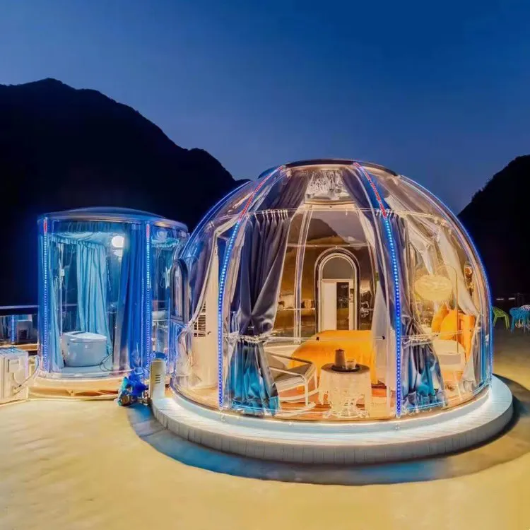 エレガントで豪華な透明な星空テントハウスネットレッドホームステイパンチキャンプ星空ルーム