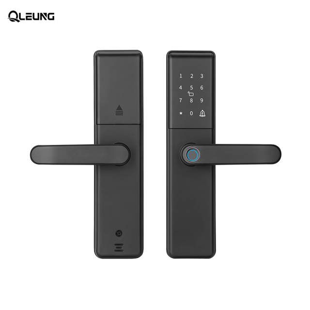 Tuya Smart Digital Wifi Aluminum Door Lock with Fingerprint Code Card Remote Access for Hotels Apartments Offices