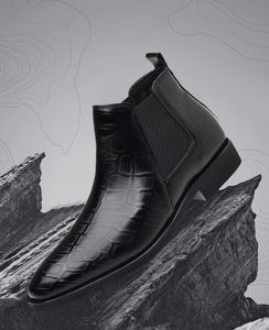 Chaussures hautes de style britannique pour hommes, pour tenues de soirée, bottes Chelsea, bottes Chukka pour hommes - Product Image 6