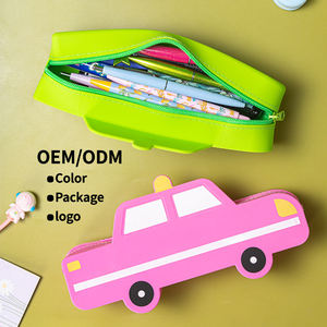 Vente en gros de nouveaux étuis à crayons en silicone, étui à stylos de dessin animé de voiture de <span class=keywords><strong>police</strong></span>, fournitures scolaires portables pour enfants - Product Image 1