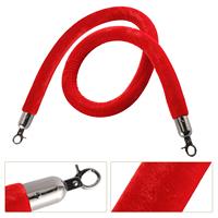 Corde en velours rouge pour barrière de file d'attente et de contrôle des foules