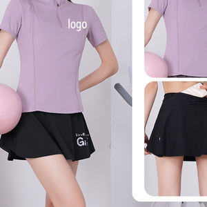 Ensemble de sport d'été professionnel pour femme : tenue de yoga élégante, amincissante, à manches courtes, pour la course et le cyclisme - Product Image 5