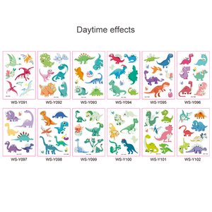 Autocollants de <span class=keywords><strong>tatouage</strong></span> lumineux imperméables pour enfants temporaires non toxiques de petite taille personnalisés - Product Image 3