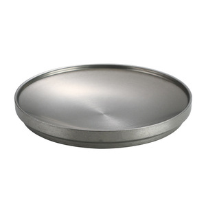 Chef Meis 304 Stainless Steel Round Double Layer Plate Anti Scalding Dinner Plate Korean BBQ Tableware Microwave Safe - Product Image 2