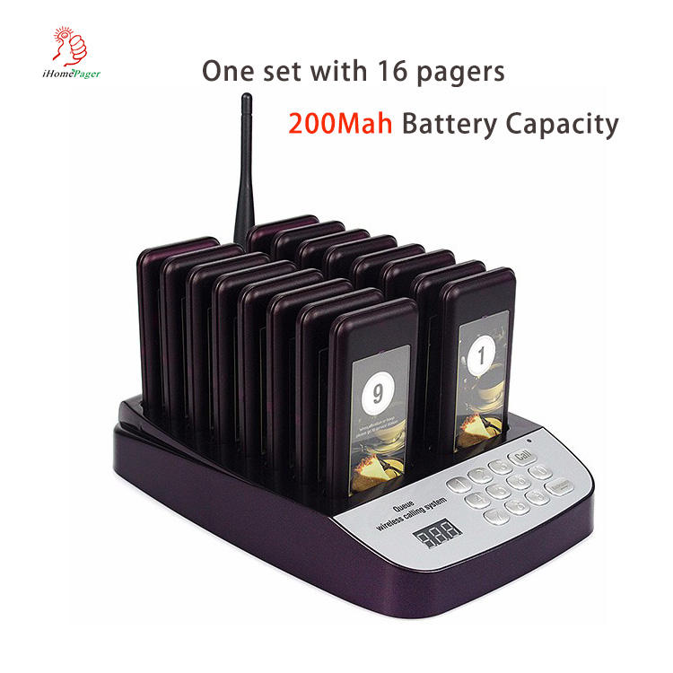 1 set con 16pager 200mAH