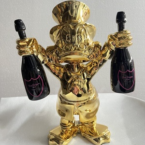Scultura Papera <span class=keywords><strong>in</strong></span> <span class=keywords><strong>Resina</strong></span> e Metallo Stile Cartone Animato di Lusso Moderno per Arredamento Casa, Dimensioni Personalizzabili di Fabbrica di Grande Successo - Product Image 2