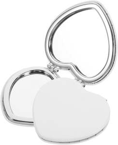 Wholesale Cute <b>Makeup</b> <b>Mirror</b> Handmade Custom Private Label <b>Mirror</b> Double-sided Folding Mini PU <b>Mirrors</b> - Product Image 2